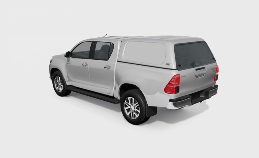 Basic Hardtop für Toyota Hilux ab 16 Doka flach, glatt, seitl. geschlossen