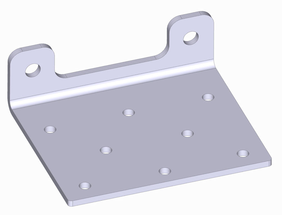 Montageplatte WARN VRX25/25S, VRX35/35S AXON35/35S und AXON45RC