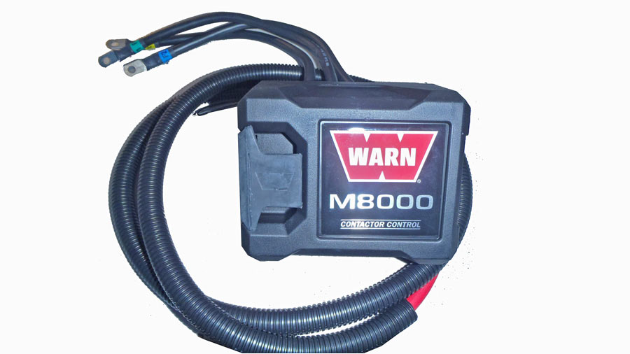 WARN Schaltkasten Contactor 12 Volt M8 XD9 (''D''-Steckdose) Montage über Motor
