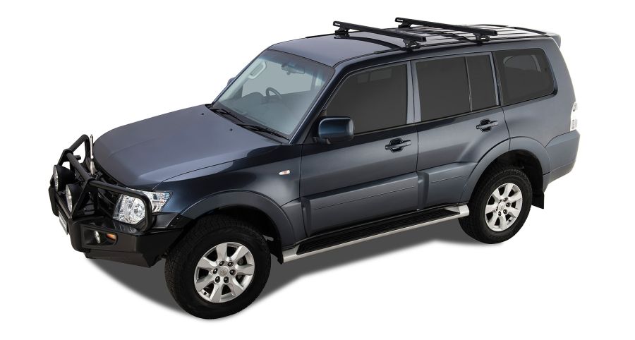 Rhino Rack HD Querträger 1375mm, (2) Pajero V60/80 lang, inkl. Schienenkit