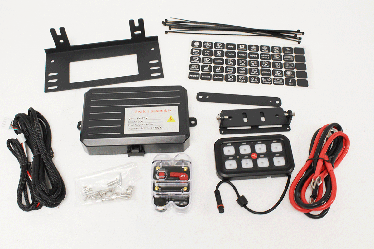 Terrafirma Multifunktionales 8-fach Schalttafelsystem Defender Offroad