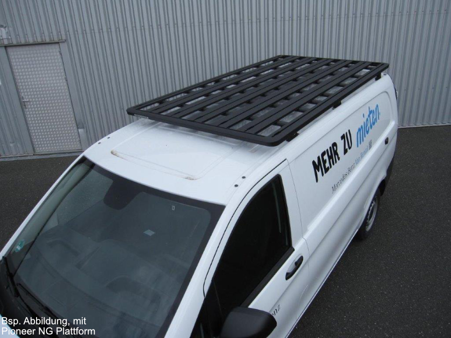 RhinoRack Pioneer 6 Plattform 2700x1472 Vito extralang (5370mm), mit RLT600