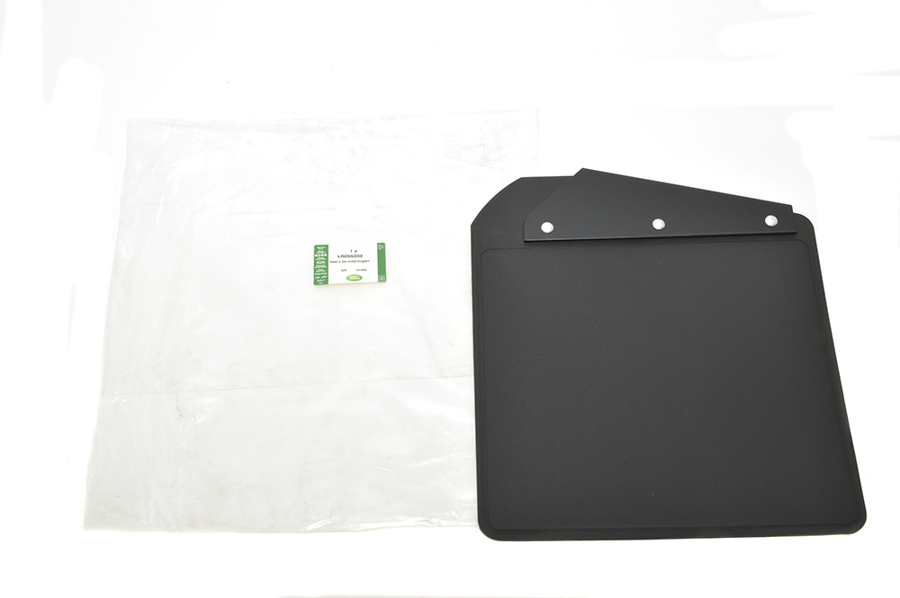 Schmutzlappen Defender vorne links mit Halter, Orginal