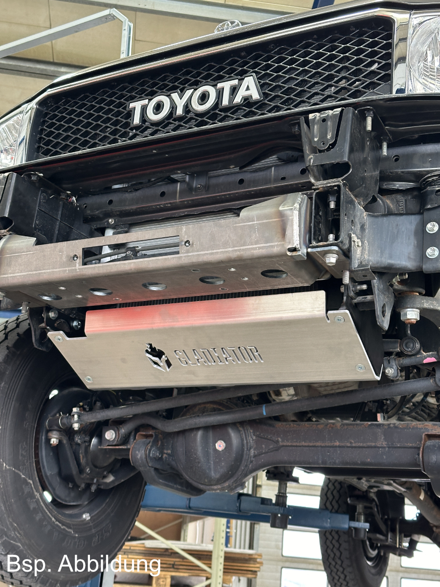 Unterfahrschutz Toyota GRJ 71-79, `07-`23, Vorderachse, 6mm Aluminium