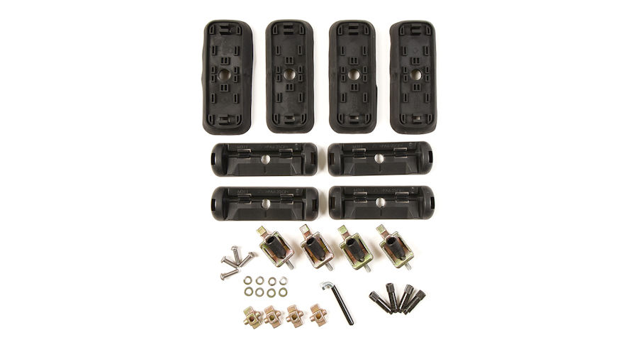 Fußkit für Rhino 2500 Multi Fit System 4 Klammern und 4 Gummiunterlagen