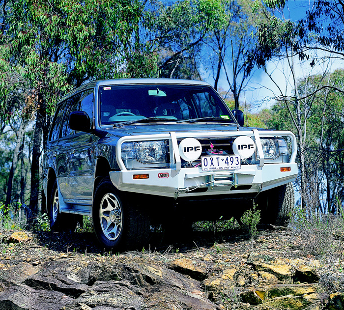 ARB-Windenstoßstange Pajero V20,`98-, #3434040, o. TÜV. f. CE-M6000-XD9000