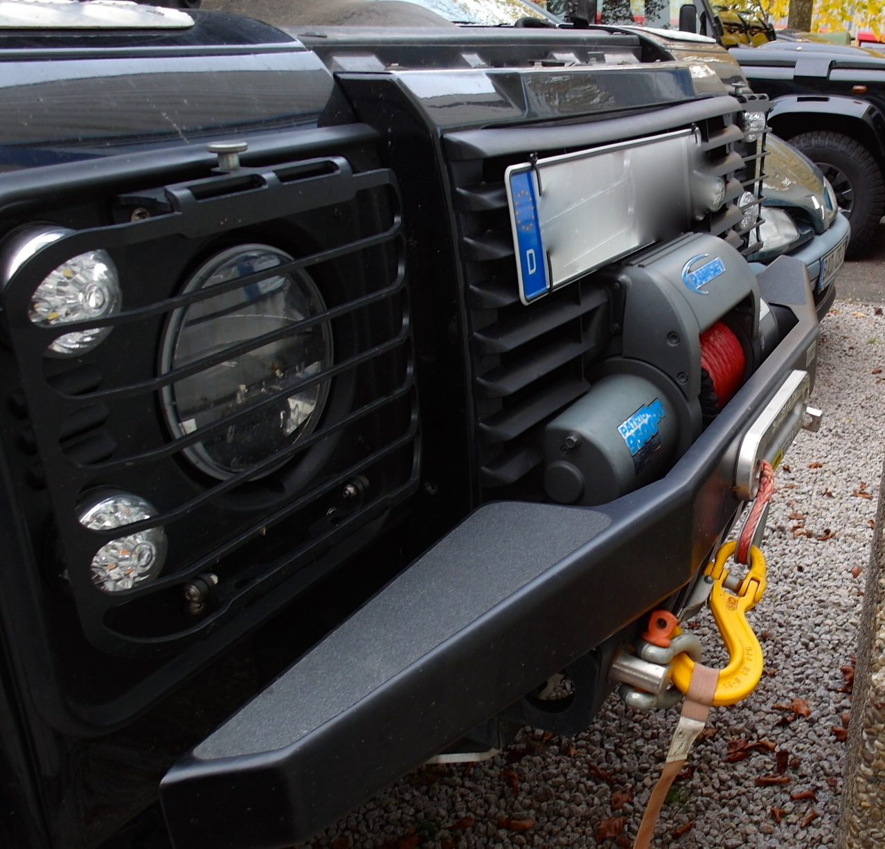 Defender Windenstoßstange mit Tüvteilegutachten Land Rover, Seilwinde