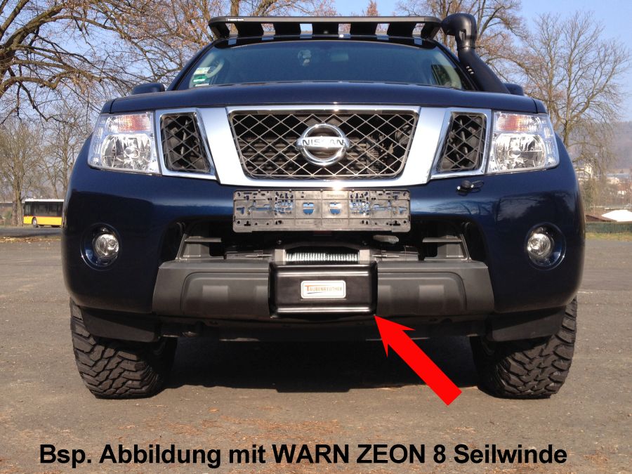 Seilwinden Set Nissan D40 + Pathfinder alle BJ nur 2.5 l Diesel mit WARN Zeon 8