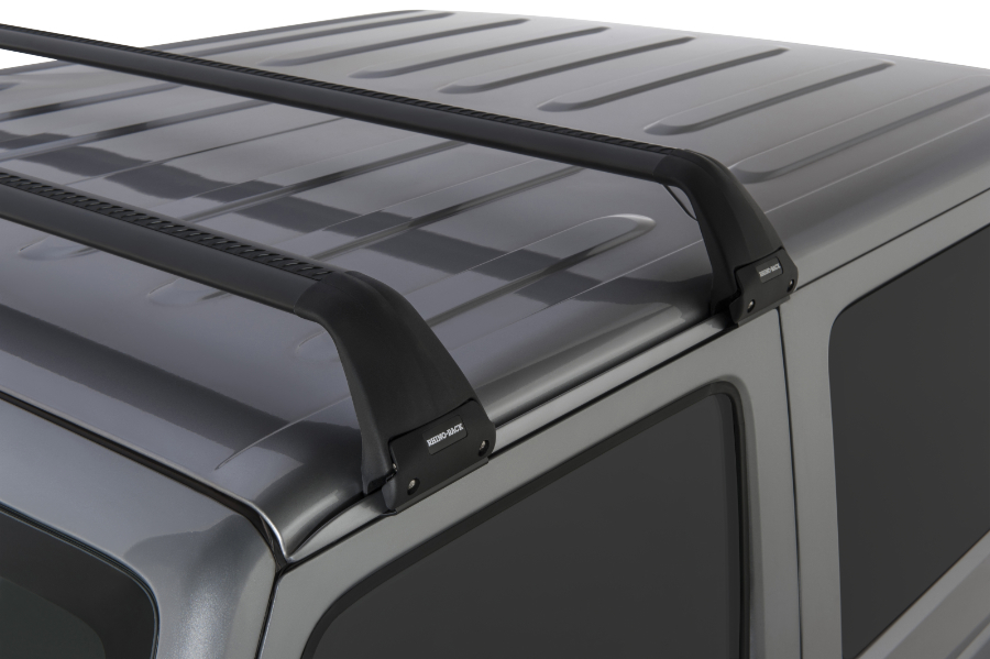 Rhino Rack Vortex Dachträger, (2), schwarz, Wrangler JK 2-trg, Regenrinne