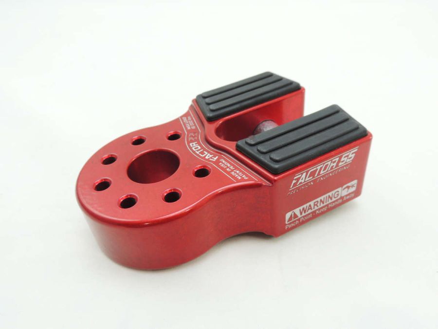 ''FACTOR 55'' FLATLINK WINCH SHACKLE MOUNT RED