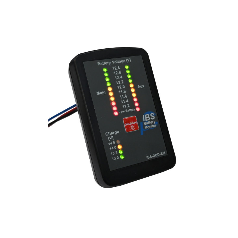IBS Batteriemonitor DBD-VP für IBS-DBM20 Fzg. mit 12V Startbatt. & 12 Zusatzbatt.