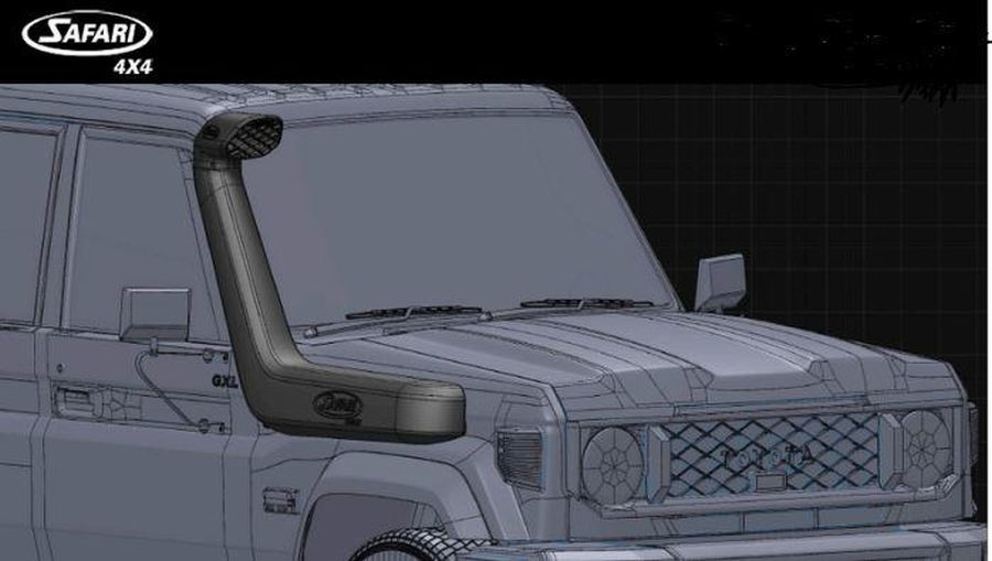 Safari-Snorkel ARMAX Toyota J7 ab `23 2.8L 4cyl, 6cyl, SS792HPGD