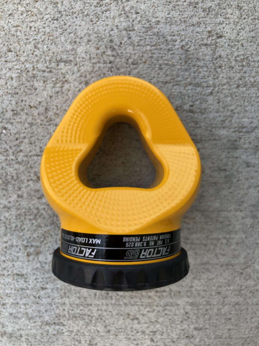 ''FACTOR 55'' PROLINK ''E'' EXPERT WINCH SHACKLE MOUNT, YELLOW