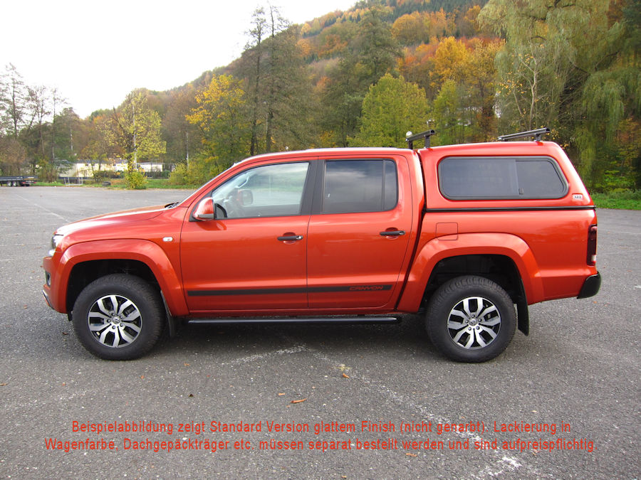 Standard Hardtop für VW Amarok Doka bis `16, flach seitl. Schiebefenster