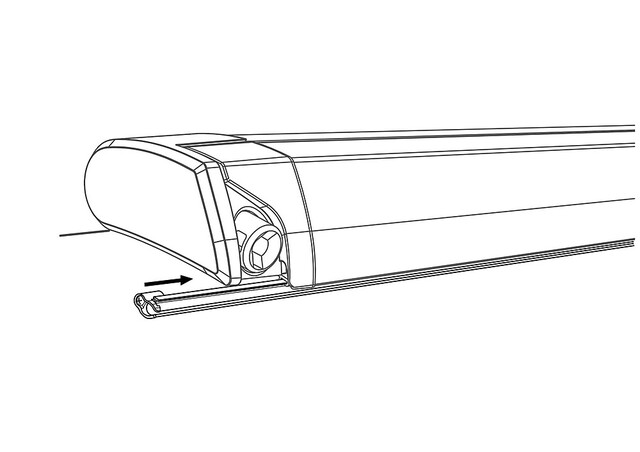 Befestigungsschiene Thule QuickFit Dachmontage 9200 / 6200 / 6300 bis 400 cm