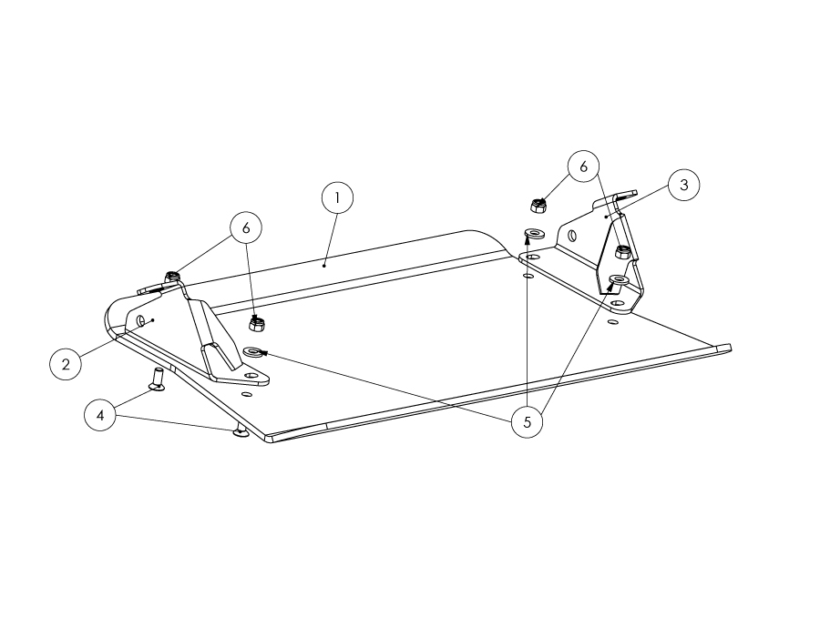 Unterfahrschutz Toyota HZJ 71-79, `07-> Vorderachse, 6mm Aluminium
