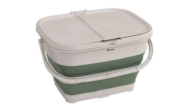 Abfalleimer Outwell Collaps mit Mülltrennung Farbe shadow green