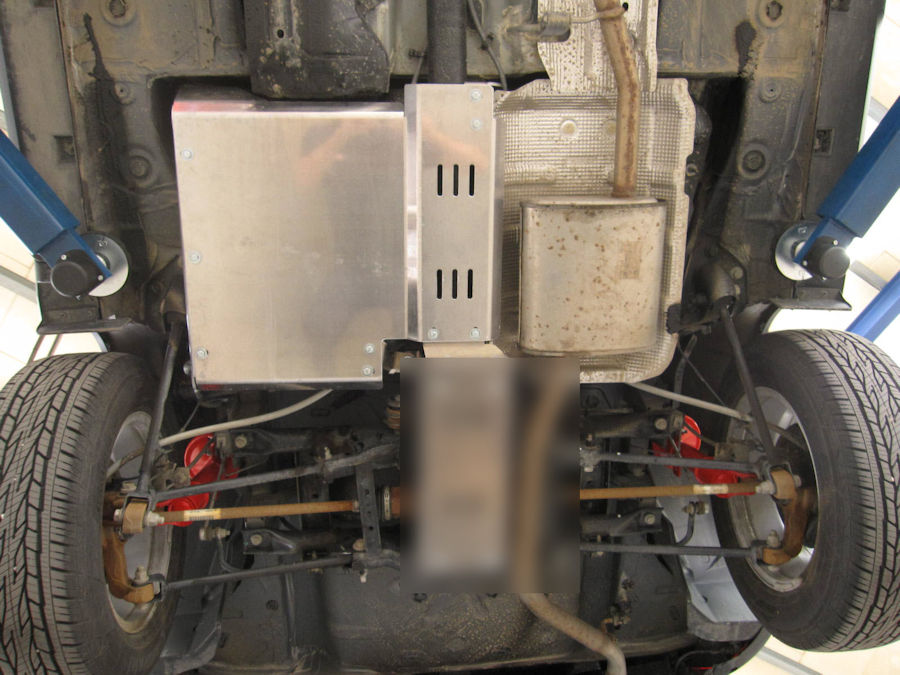 Unterfahrschutz Dacia Duster 4x4, 10 - 09/20, Tankschutz, 6mm Aluminium