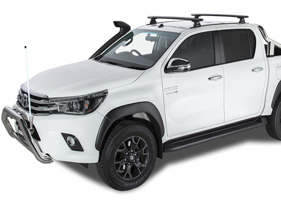 Rhino Rack Vortex Querträger (2) 1260mm, Hilux Doka 07/16->, Schienen u. RLT600