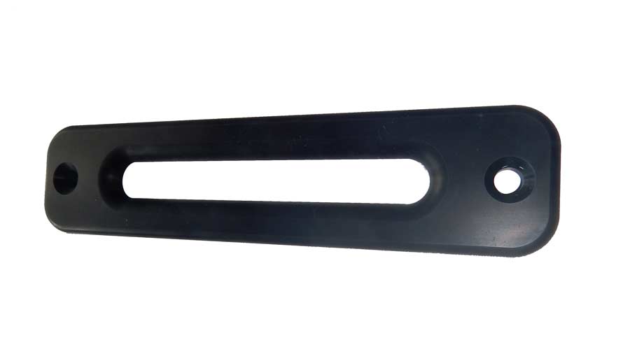 Aluseilfenster LA 254mm schwarz eloxiert, für Kunststoffseil
