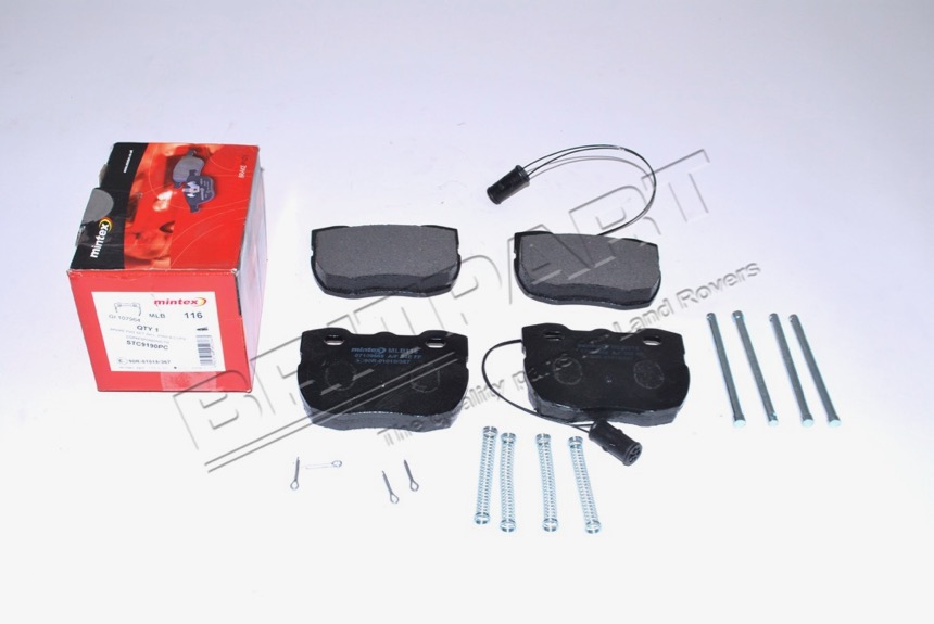 BRAKE PAD SET INCL. PINS & CLI