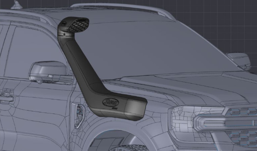 Safari-Snorkel ARMAX für Ford Ranger ab `23, SS987HPD