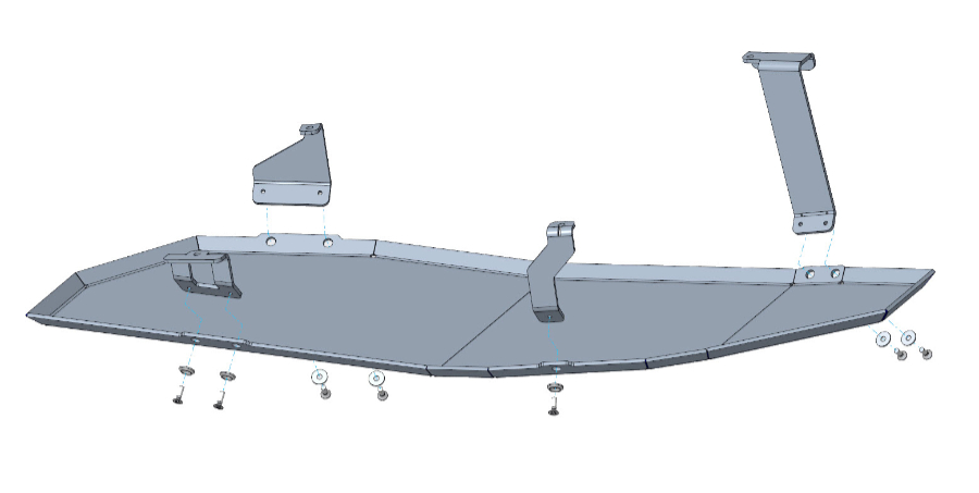 Unterfahrschutz Ford Ranger Raptor ab 11/2022, Tank