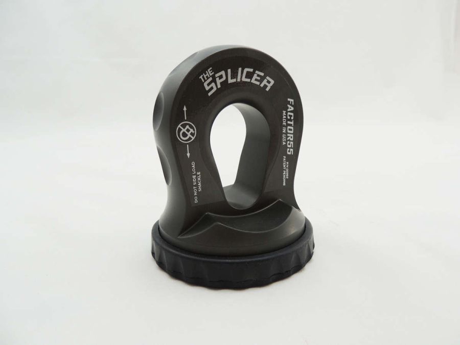 ''FACTOR 55'' SPLICER 3/8-1/2'' SYNTHETIC ROPE SPLICE-ON SHACKLE MOUNT, GRAY