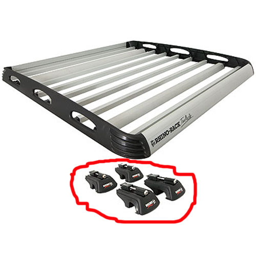 Rhino Rack Füße (4Stk) SLKSXB für orig. Dachreling, für AERO-Querträger