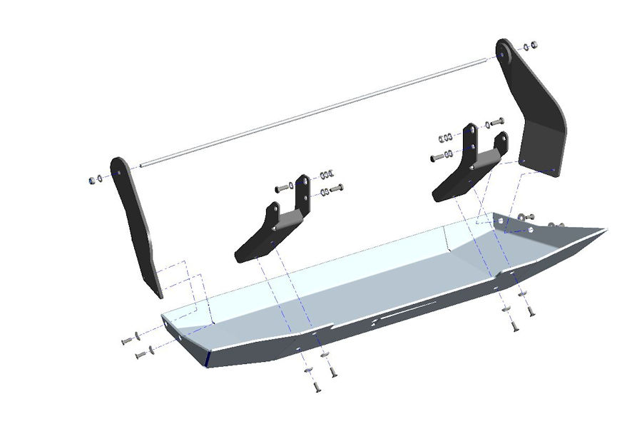 Unterfahrschutz Mercedes G350 & G500 ab 2016, Tank