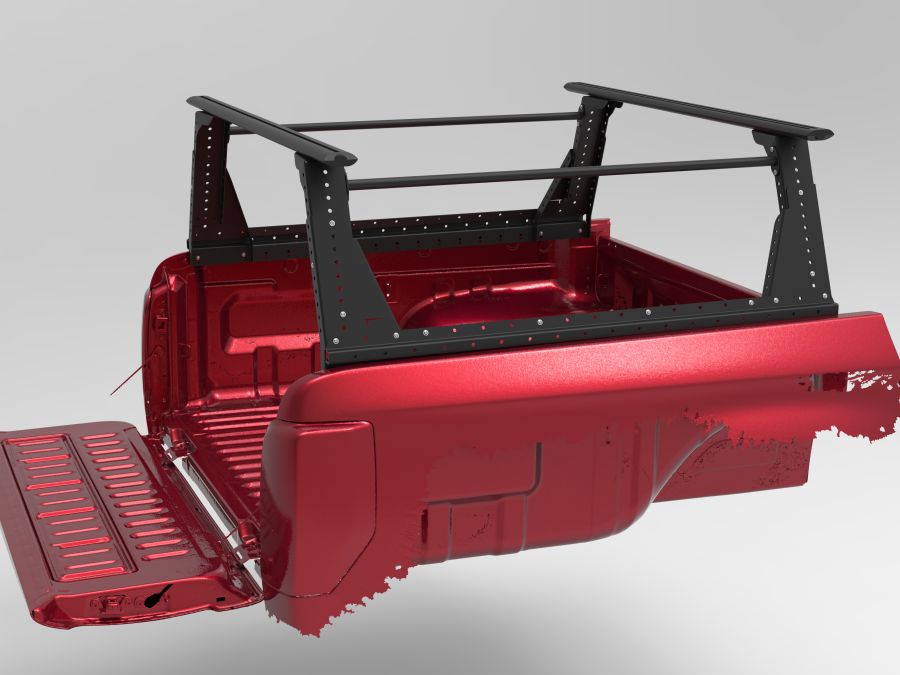 Muli-Rack System ''hoch'' DoubleCab, inkl. 2 Rhino Rack Sportz Querträger