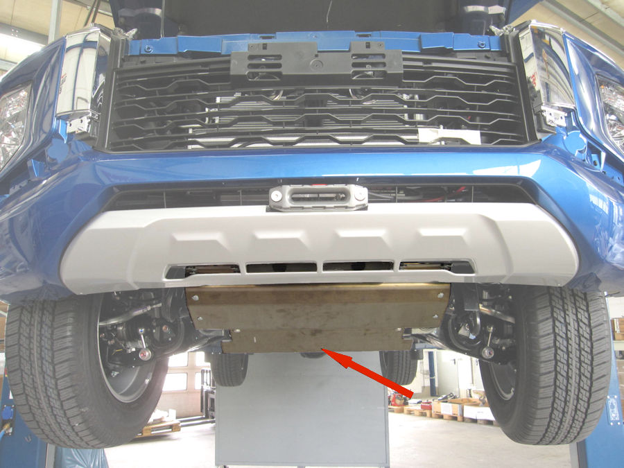 Unterfahrschutz Mitsubishi L200 ab `19 Motor & Getriebe, f. Fzg. mit SWA
