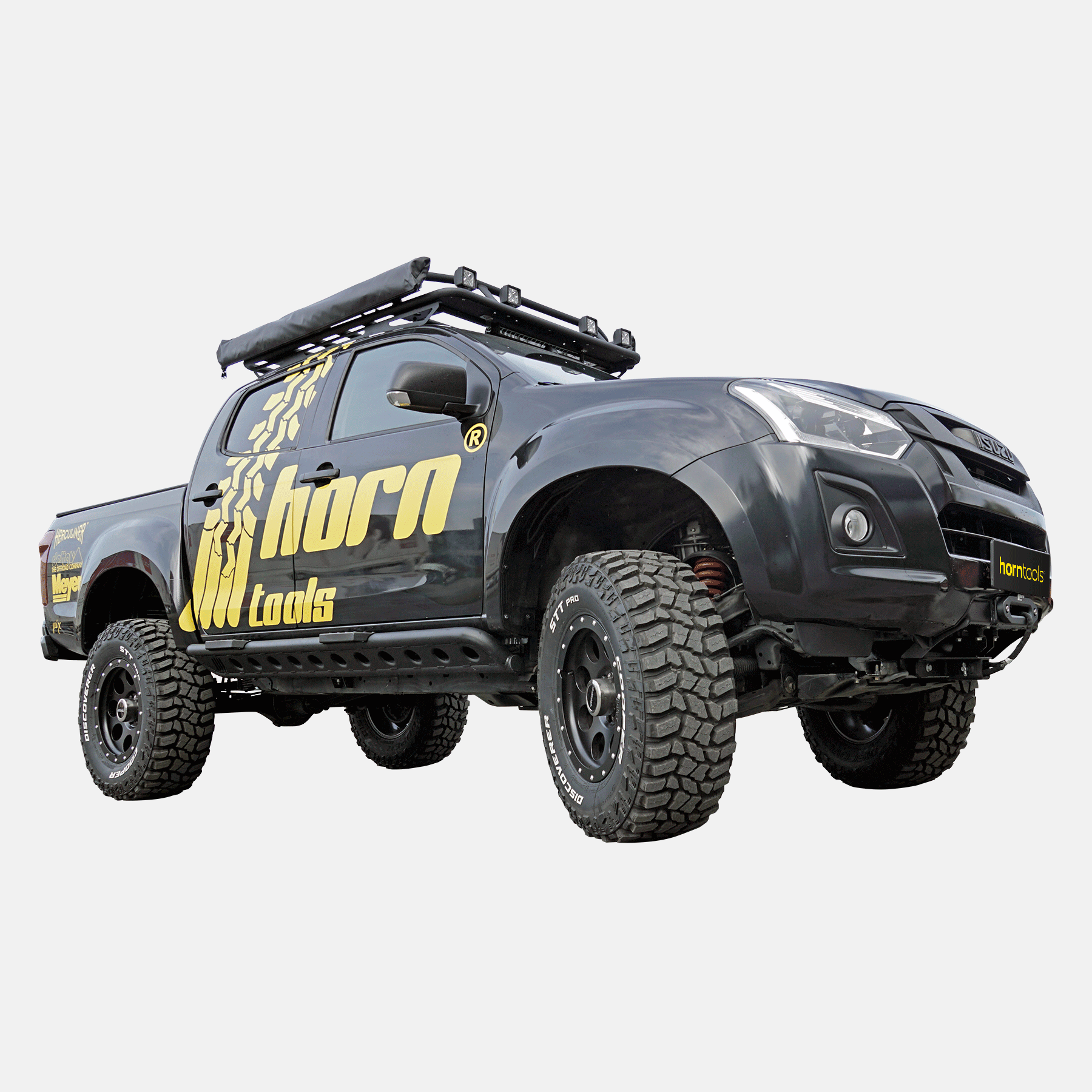 horntools Rockslider LAPIS Aluminium für Isuzu D-Max  ab Bj. 2012