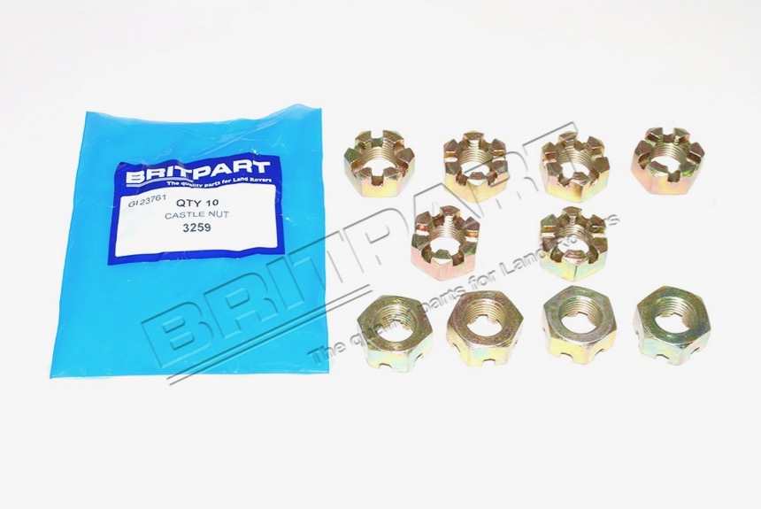 Kronenmutter Kardanwelle Flansch/Radnabe Serie 2+3 und Range Rover classic