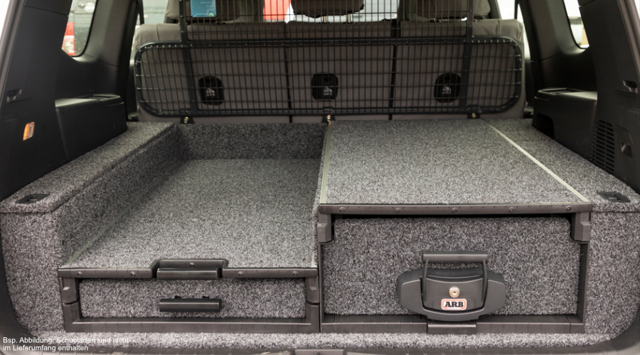 Abdeckung Outback Schublade seitlich Toyota Land Cruiser J300, 7-Sitzer