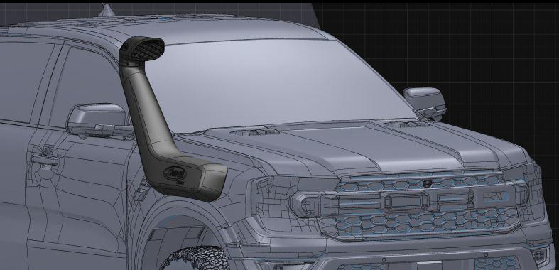 Safari-Snorkel ARMAX für Ford Ranger Raptor ab 11/2022, SS988HP
