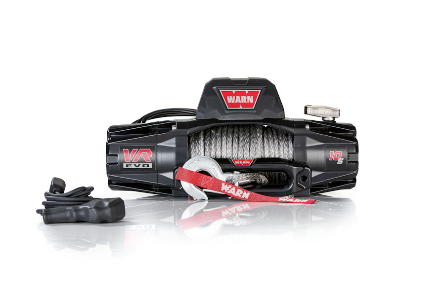 Seilwinde WARN VR EVO 10s 12V 4.536 kg Zugkraft, Kunststoffseil