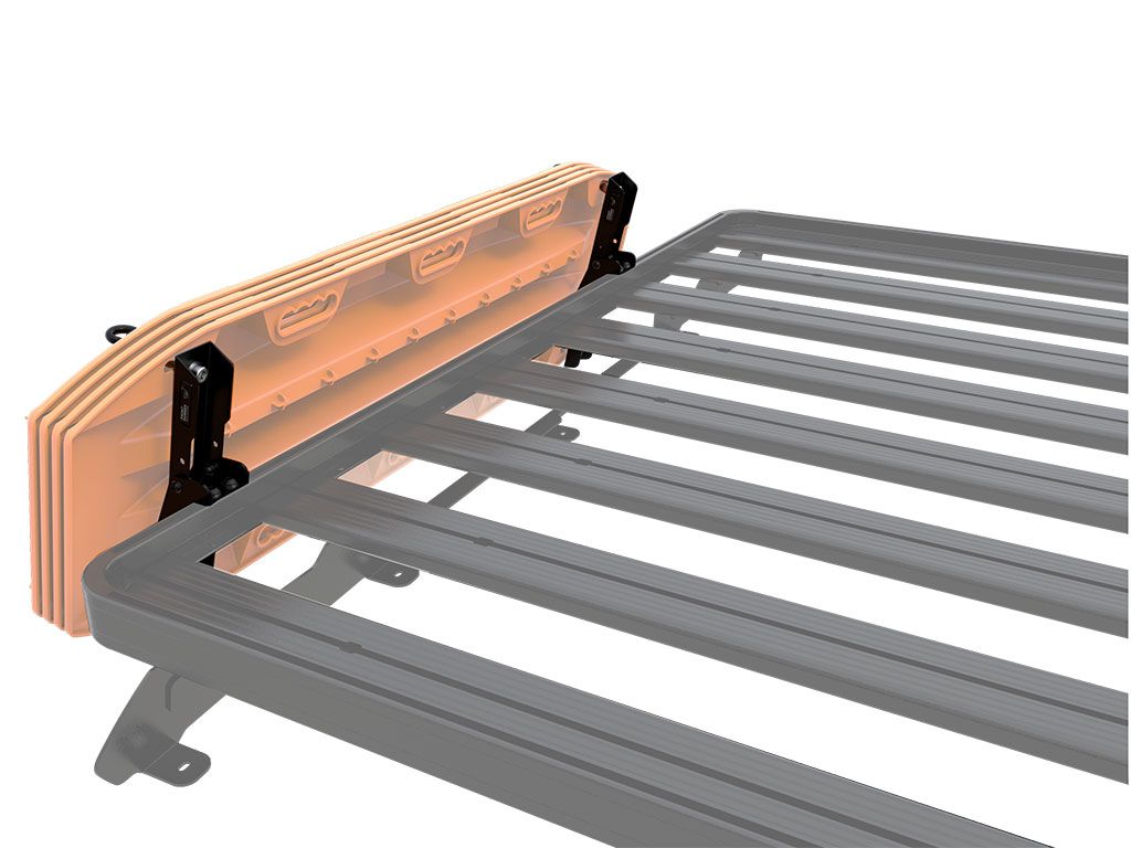 Seitliche universal Halterung für Bergungsboards am Front Runner Slimline 2