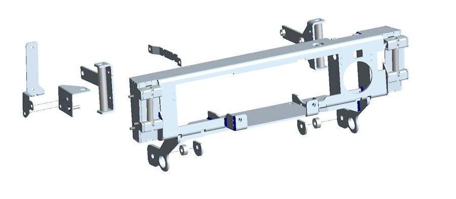 Seilwindenanbausatz Mercedes G350 & G500 16-`18, ohne Seilwinde