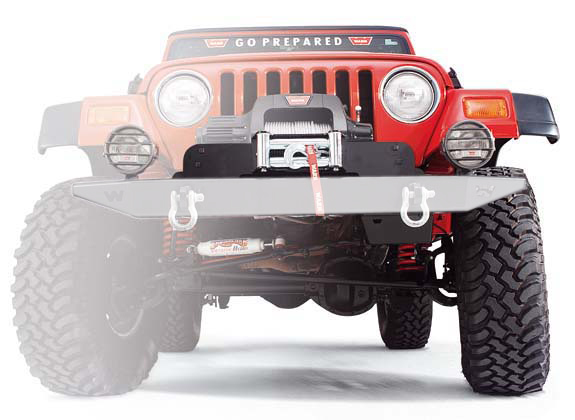 Windenanbausatz Wrangler TJ ab Bj.`98, Stahl schwarz *TN*