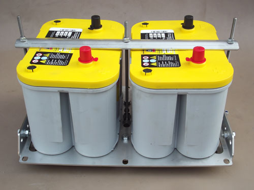 Edelstahl Doppelbatteriehalter  Defender Land Rover Ladesysteme