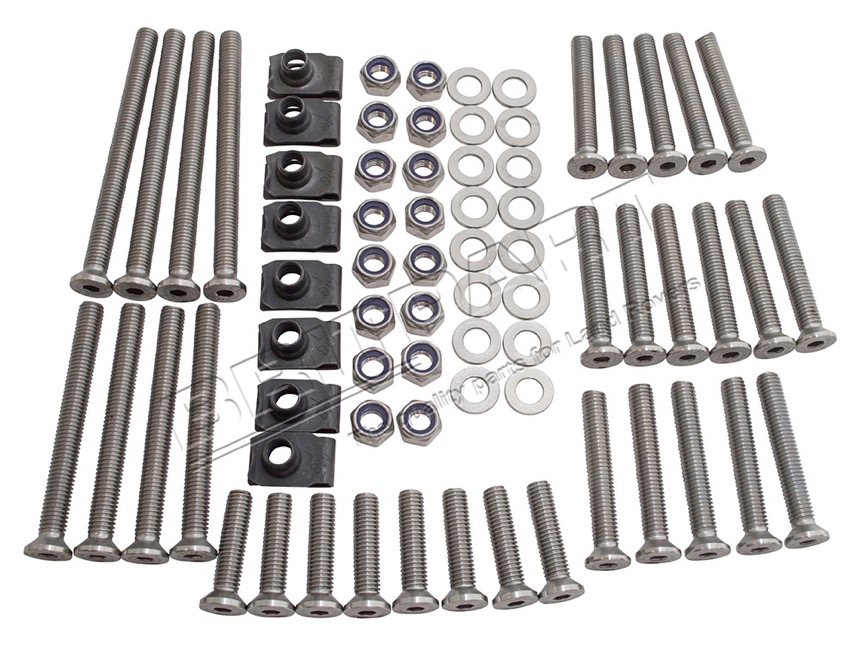 Britpart DA1133 Vorne & Hinten Tür Schraube Satz S/s - Def für Defender