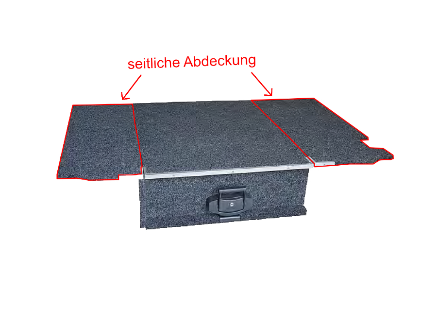 Abdeckung Outback Schublade seitlich LR Defender 110 02-16, inkl. Montagekit