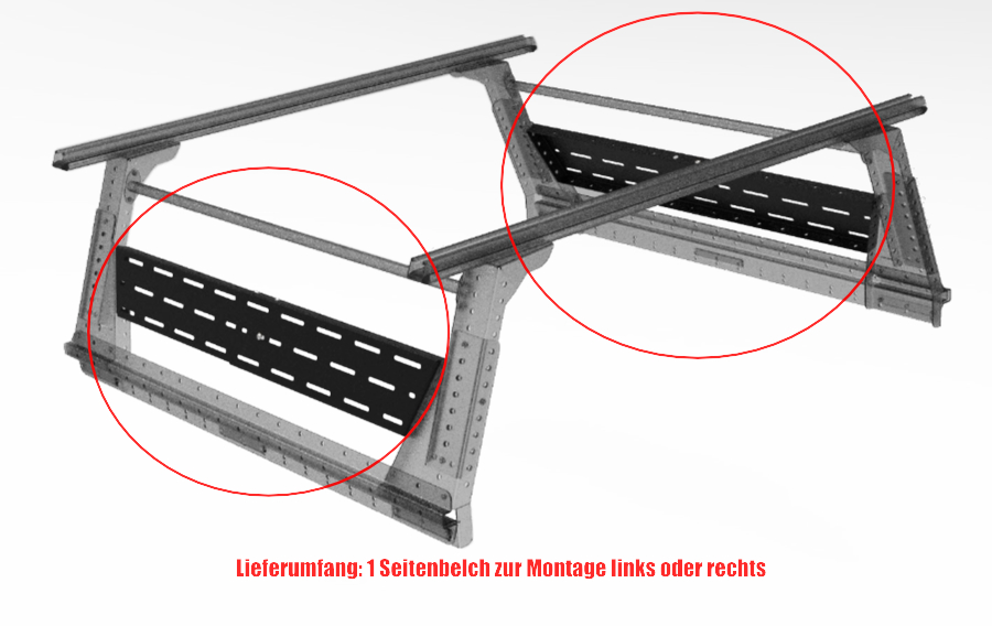 Muli-Rack Seitenblech DoubleCab links & rechts (1 Stk.)
