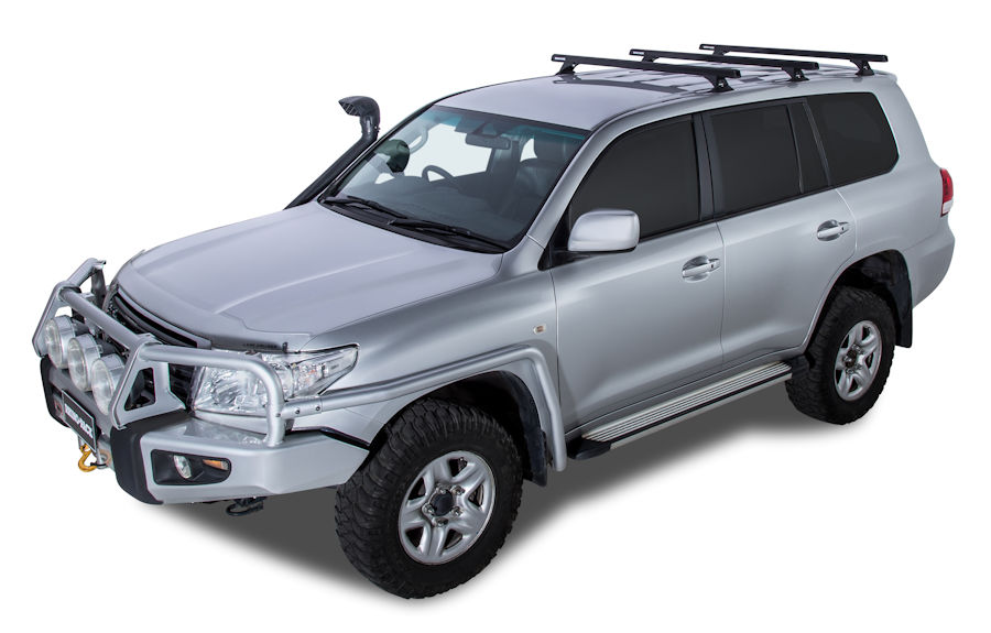 Rhino Rack HD Querträger 1375mm, (3) schwarz, Toyota V8, inkl. RCP17-BK+RCH6