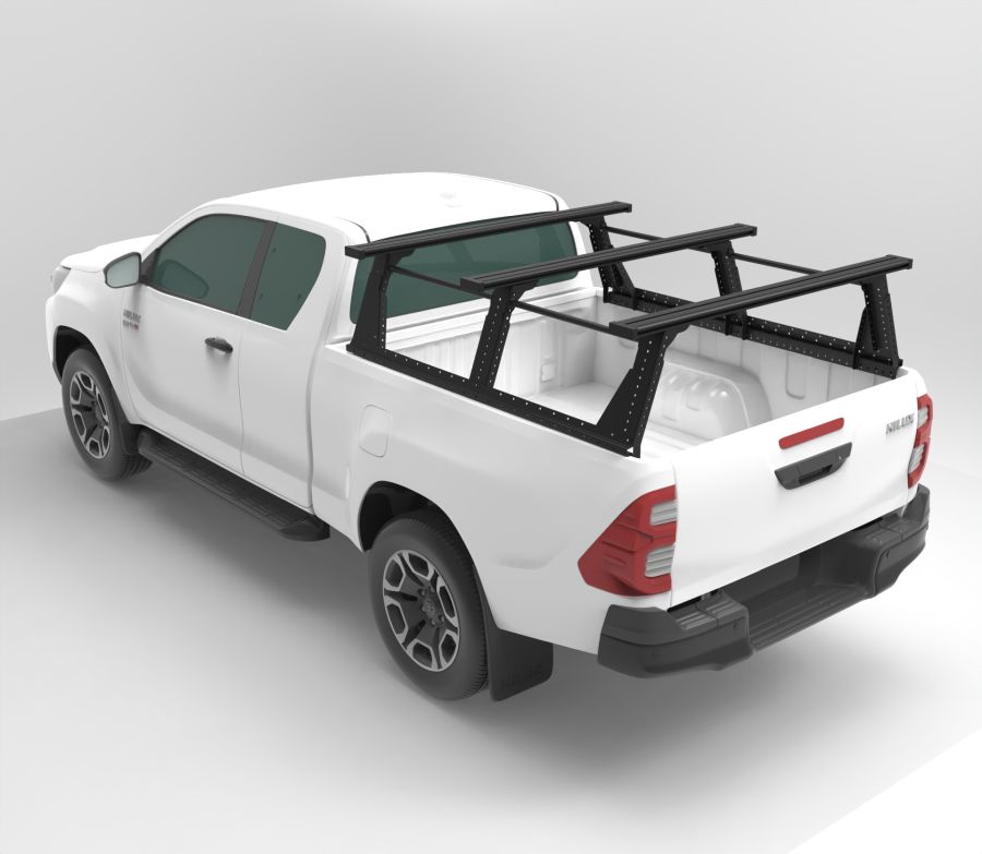 Muli-Rack System ''hoch'' XtraCab, inkl. 3 Rhino Rack Reconn Querträger