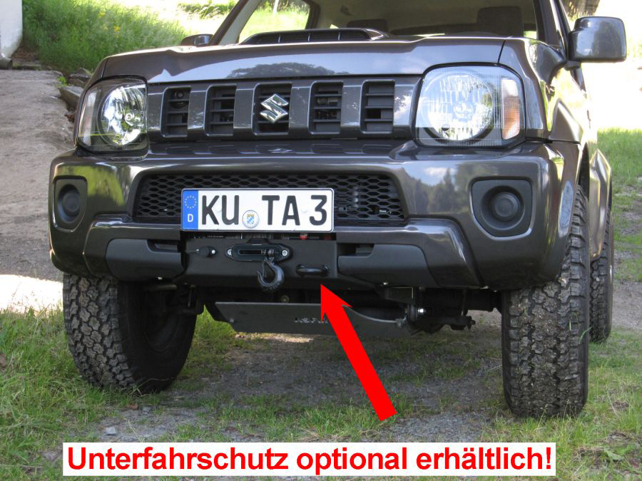 Seilwinden Set Suzuki Jimny Benziner bis 2018, inkl. WARN VRX 45-S