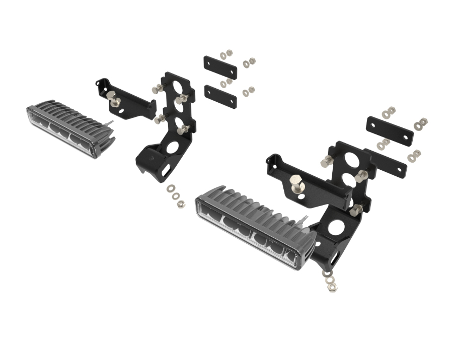 Scheinwerferhalter Suzuki Jimny FJ bis 2018 inkl. 2 Stk. Osram ''SX180-SP''