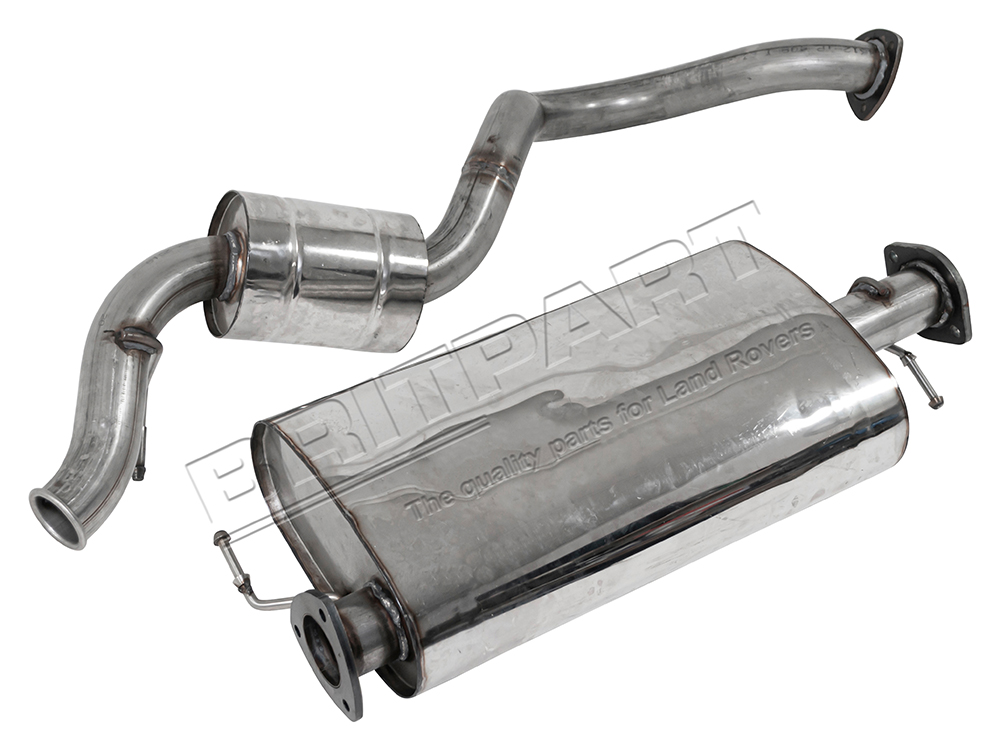 Edelstahl Abgasanlage Defender 90 2.4