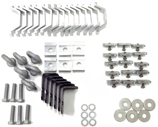 Adapter für Rhino Rack Alu-Gepäckkorb 3 Querträger 6 Planken Heavy Duty